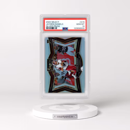 2024 Panini Select #476 Jayden Daniels - Silver Prizm (PSA 10 GEM MINT)