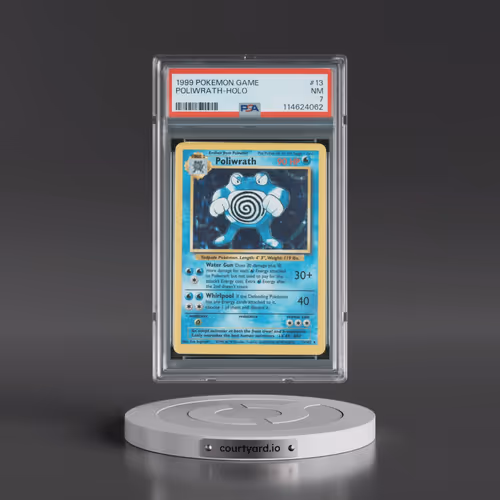 1999 Pokémon Game #13 Poliwrath - Holo (PSA 7 NM)