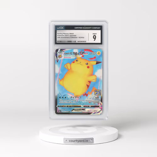 2021 25th Anniversary Collection #022/028 Surfing Pikachu VMAX - Holo (CGC 9 MINT)