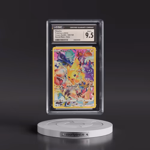 2023 Crown Zenith #160/159 Pikachu - Secret Rare Holo (CGC 9.5 MINT+)