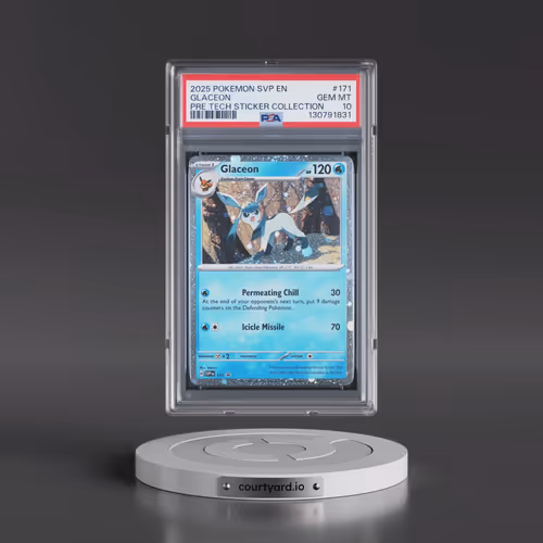 2025 Pokémon Svp EN-SV Black Star Promo #171 Glaceon - Prismatic Evolutions Tech Sticker Collection