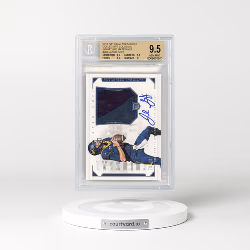 2016 Panini National Treasures Collegiate Colossal Signature Materials #202 Jared Goff (BGS 9.5 GEM MINT)
