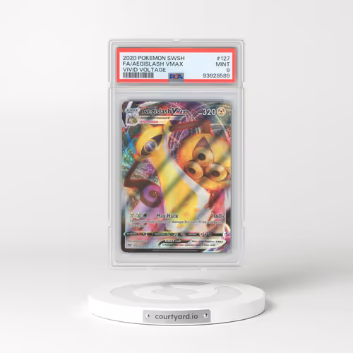 2020 Vivid Voltage #127 Aegislash VMAX - Holo (PSA 9 MINT)