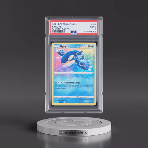 2021 Pokémon Sword & Shield Shining Fates #021 Kyogre (PSA 9 MINT)