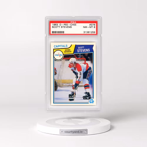 1983 O-Pee-Chee #376 Scott Stevens (PSA 8 NM-MT)