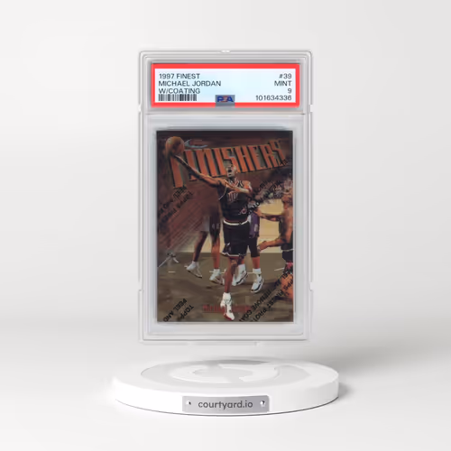 1997 Finest #39 Michael Jordan - w/Coating (PSA 9 MINT)