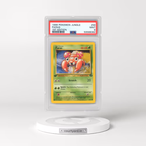 1999 Pokémon Jungle #59 Paras - 1st Edition (PSA 9 MINT)
