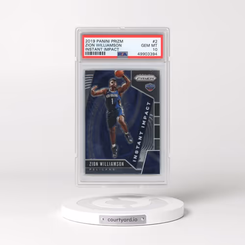 2019 Panini Prizm Instant Impact #2 Zion Williamson (PSA 10 GEM MINT)