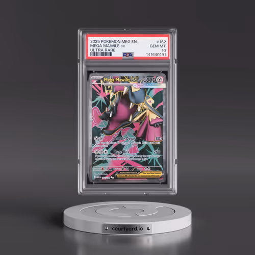 2025 Pokémon Meg EN-Mega Evolution #162 Mega Mawile EX - Holo Ultra Rare (PSA 10 GEM MINT)