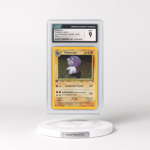 2001 Neo Discovery #9/75 Poliwrath - 1st Edition Holo (CGC 9 MINT)
