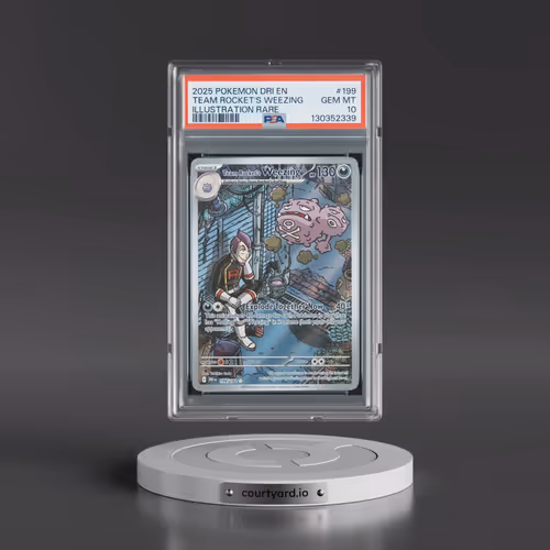 2025 Pokémon Dri EN-Destined Rivals #199 Team Rocket's Weezing - Illustration Rare (PSA 10 GEM MINT)
