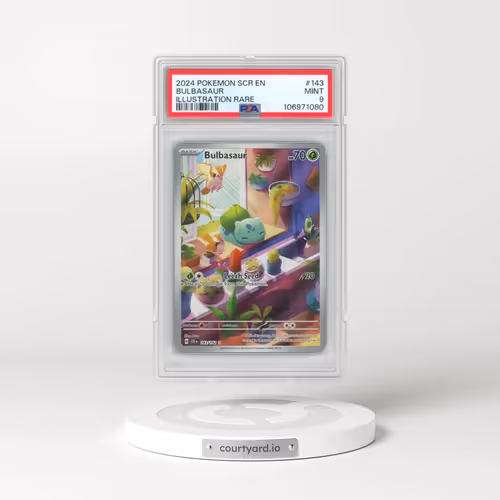 2024 Pokémon Scr EN-Stellar Crown #143 Bulbasaur - Illustration Rare (PSA 9 MINT)