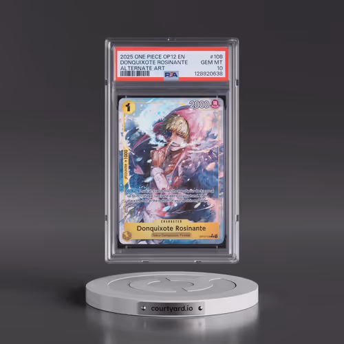 2025 One Piece OP12-Legacy of the Master #108 Donquixote Rosinante - Alternate Art (PSA 10 GEM MINT)