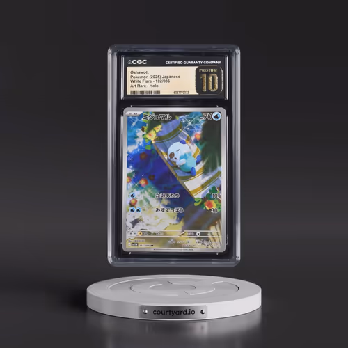 2025 White Flare - sv11W #102/086 Oshawott - Art Rare Holo (CGC 10 PRISTINE)