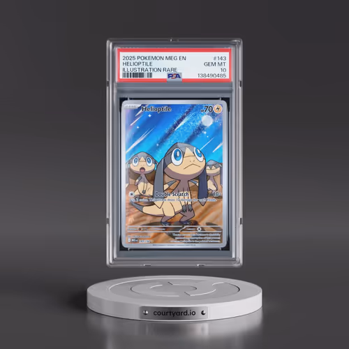 2025 Pokémon Meg EN-Mega Evolution #143 Helioptile - Illustration Rare (PSA 10 GEM MINT)