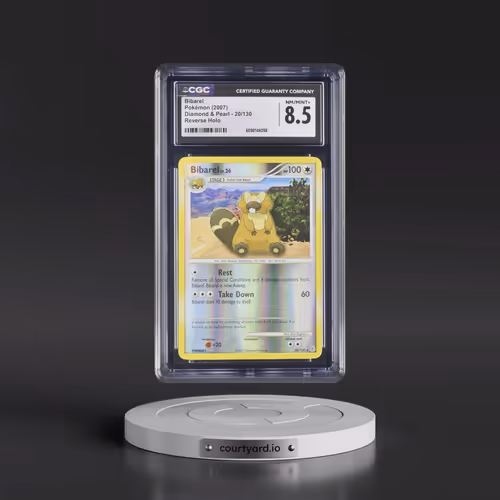 2007 Diamond & Pearl #20/130 Bibarel - Reverse Holo (CGC 8.5 NM-MT+)