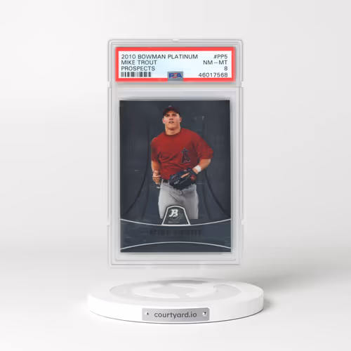 2010 Bowman Platinum Prospects #PP5 Mike Trout (PSA 8 NM-MT)
