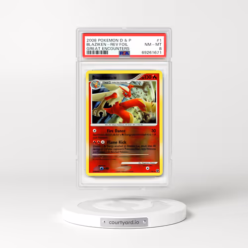 2008 Great Encounters #1 Blaziken - Holo (PSA 8 NM-MT)