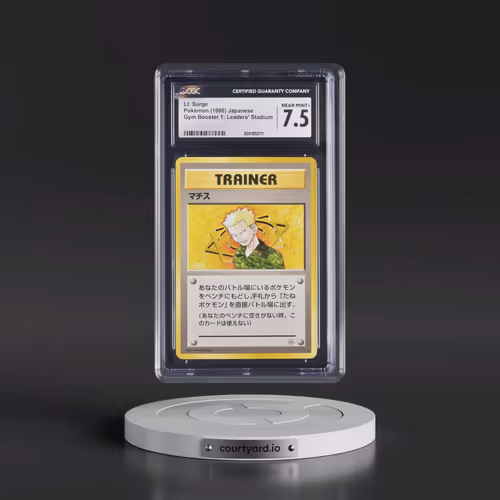 1998 Gym Booster 1: Leaders' Stadium Lt. Surge - Non-Holo (CGC 7.5 NM+)