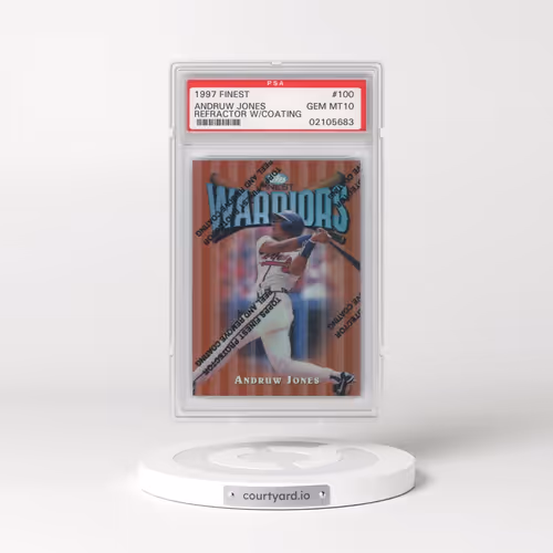 1997 Finest #100 Andruw Jones - Refractor w/Coating (PSA 10 GEM MINT)