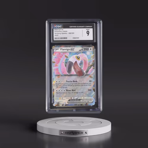 2024 Surging Sparks - SSP EN #160/191 Flamigo ex - Holo (CGC 9 MINT)