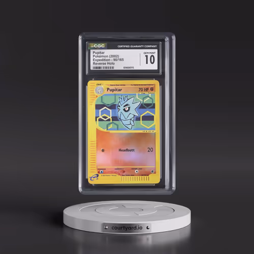 2002 Expedition #90/165 Pupitar - Reverse Holo (CGC 10 GEM MINT)