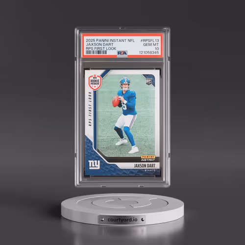 2025 Panini Instant NFL Rps First Look #RPSFL13 Jaxson Dart (PSA 10 GEM MINT)