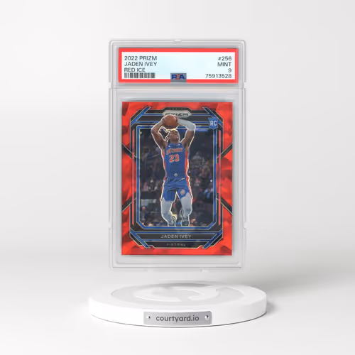 2022 Panini Prizm #256 Jaden Ivey - Red Ice (PSA 9 MINT)