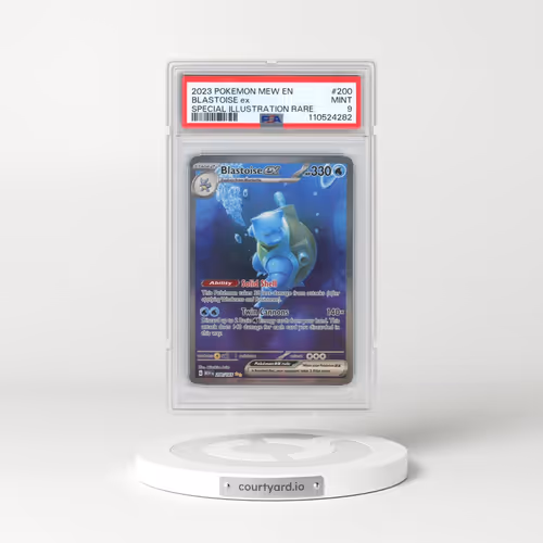2023 Pokémon Mew EN-151 #200 Blastoise EX - Holo Special Illustration Rare (PSA 9 MINT)