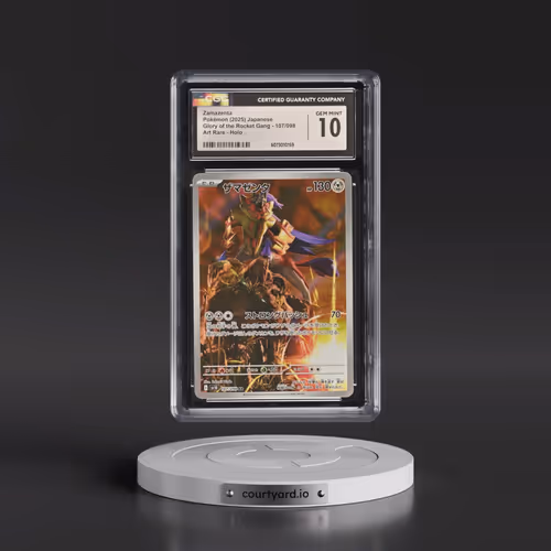 2025 Glory of the Rocket Gang - sv10 #107/098 Zamazenta - Art Rare Holo (CGC 10 GEM MINT)