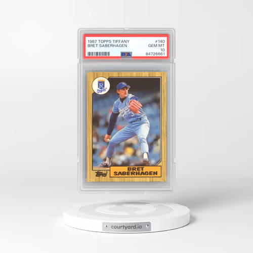 1987 Topps Tiffany #140 Bret Saberhagen (PSA 10 GEM MINT)