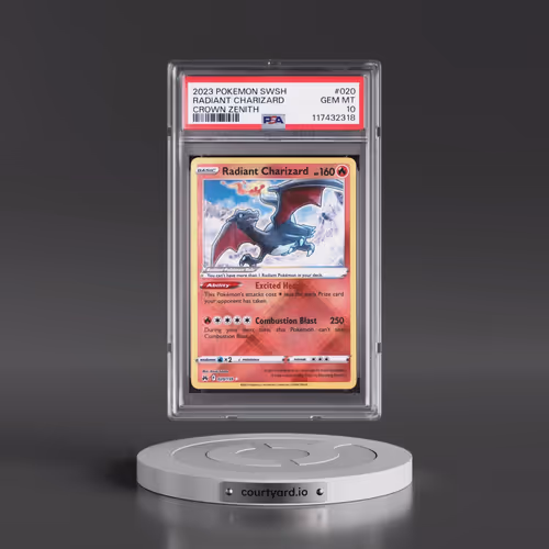 2023 Pokémon Sword and Shield Crown Zenith #020 Radiant Charizard - Holo (PSA 10 GEM MINT)