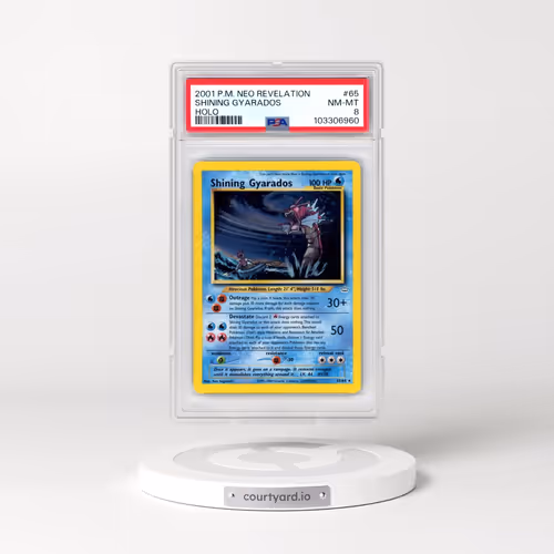 2001 Pokémon Neo Revelation #65 Shining Gyarados - Holo Holo (PSA 8 NM-MT)