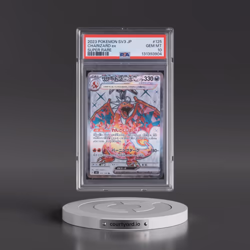 2023 Pokémon SV3-Ruler of the Black Flame #125 Charizard EX - Holo Super Rare (PSA 10 GEM MINT)