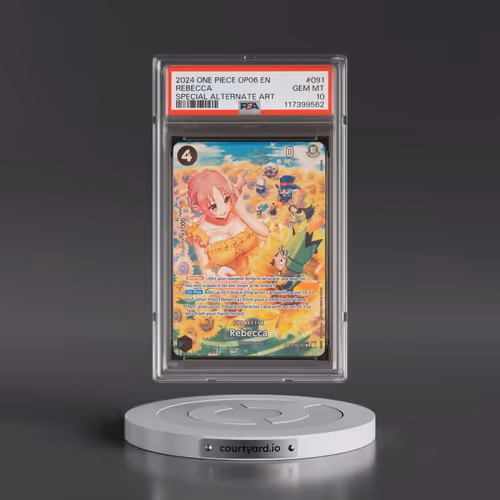2024 One Piece OP06-Wings of the Captain #091 Rebecca - Special Alternate Art (PSA 10 GEM MINT)