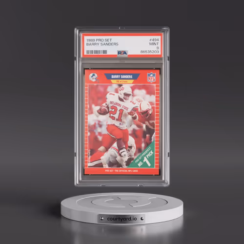 1989 Pro Set #494 Barry Sanders (PSA 9 MINT)