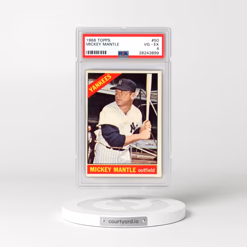 1966 Topps #50 Mickey Mantle (PSA 4 VG-EX)