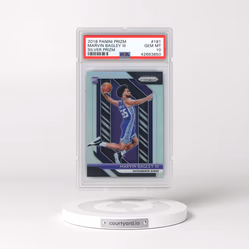 2018 Panini Prizm #181 Marvin Bagley III - Silver Prizm (PSA 10 GEM MINT)