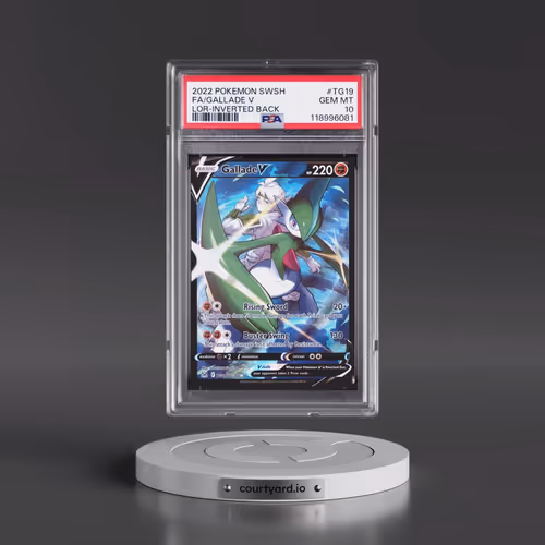 2022 Pokémon Sword & Shield Lost Origin #TG19 Gallade V - Holo Full Art Inverted Back (PSA 10 GEM MI