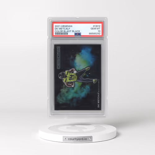 2021 Panini Obsidian Color Blast Black #CB12 DK Metcalf (PSA 10 GEM MINT)