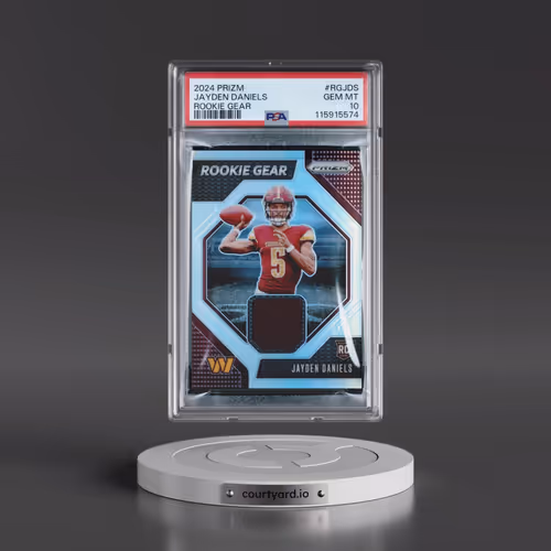 2024 Panini Prizm Rookie Gear #RGJDS Jayden Daniels (PSA 10 GEM MINT)