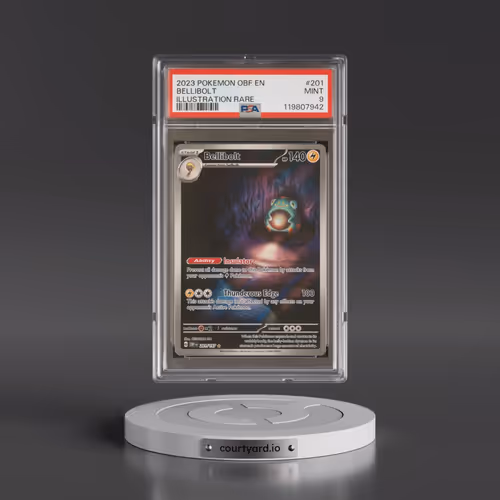 2023 Pokémon Obf EN-Obsidian Flames #201 Bellibolt - Illustration Rare (PSA 9 MINT)