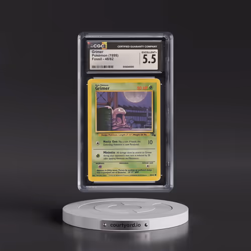 1999 Fossil #48/62 Grimer (CGC 5.5 EX+)