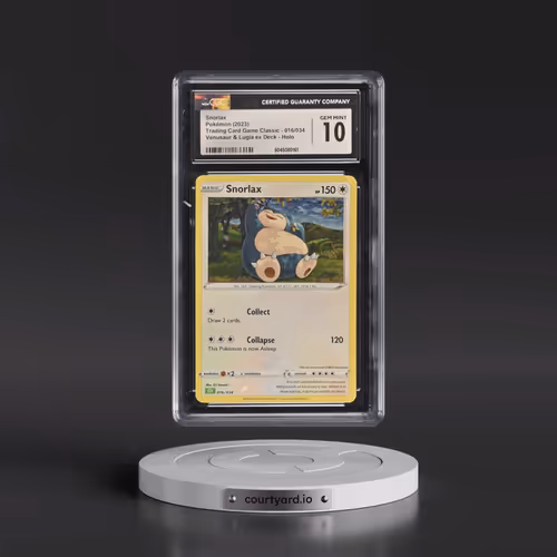 2023 Pokémon CLV-Trading Card Game Classic Venusaur & Lugia EX Deck #016 Snorlax (CGC 10 GEM MINT)