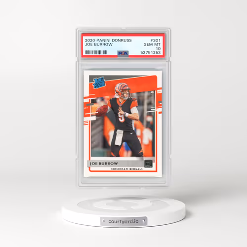 2020 Panini Donruss #301 Joe Burrow (PSA 10 GEM MINT)