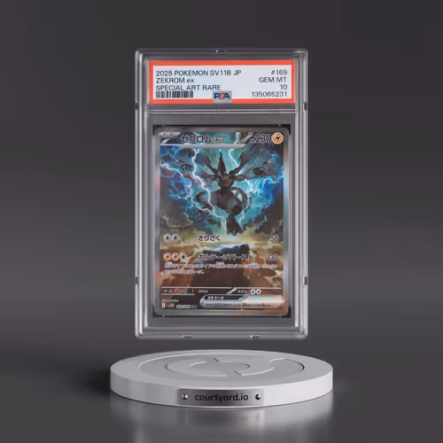 2025 Pokémon Sv11b-Black Bolt #169 Zekrom EX - Holo Special Art Rare (PSA 10 GEM MINT)