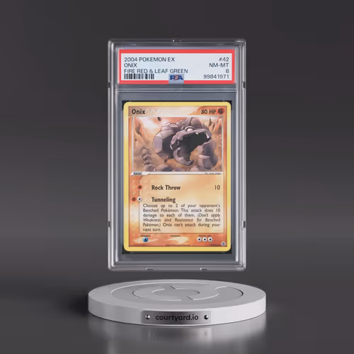2004 Pokémon EX Fire Red & Leaf Green #42 Onix (PSA 8 NM-MT)