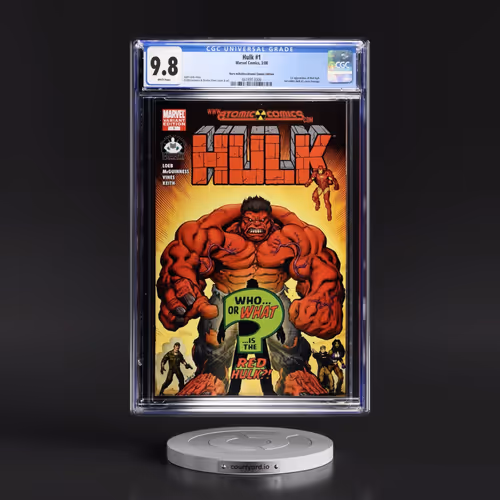 Hulk #1 CGC 9.8 White Pages (Marvel Comics, 3/08) - Universal Hero Initiative/Atomic Comics Edition
