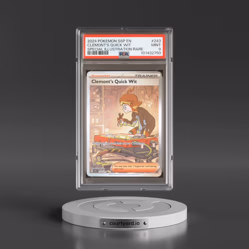 2024 Pokémon Ssp EN-Surging Sparks #243 Clemont's Quick Wit - Special Illustration Rare (PSA 9 MINT)