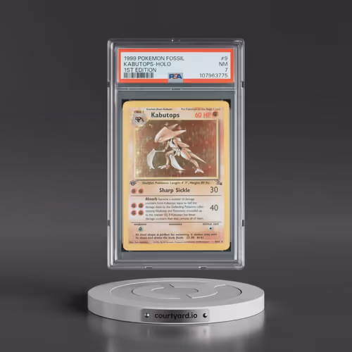 1999 Pokémon Fossil #9 Kabutops - 1st Edition Holo (PSA 7 NM)